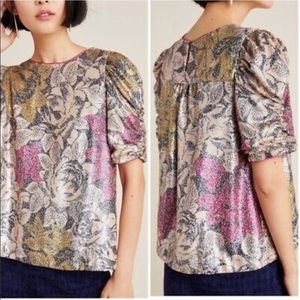 Anthropologie Sequin Blouse